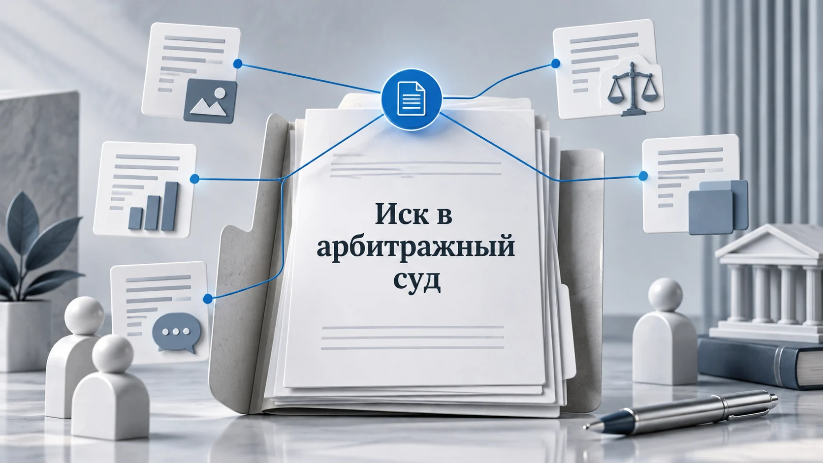 Иск соединяет конкретное требование с доказательствами и приложениями